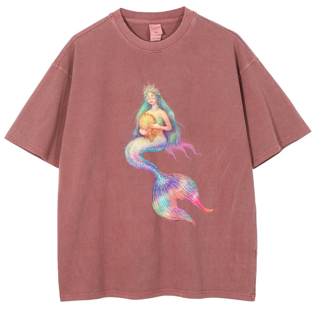 Mens Cotton Wash Solid T-Shirts Oversized Unisex Short Sleeve Streetwear Rap Hip Hop Basic Tee Tops