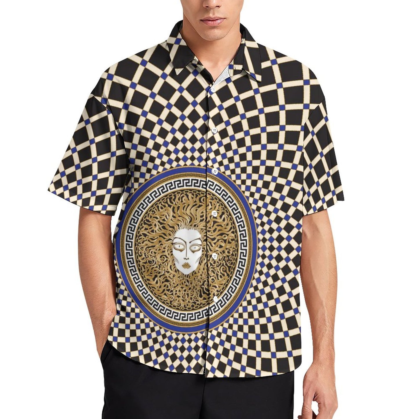 Men's Fashion Casual Printed Short Sleeve Shirts 2306100453
