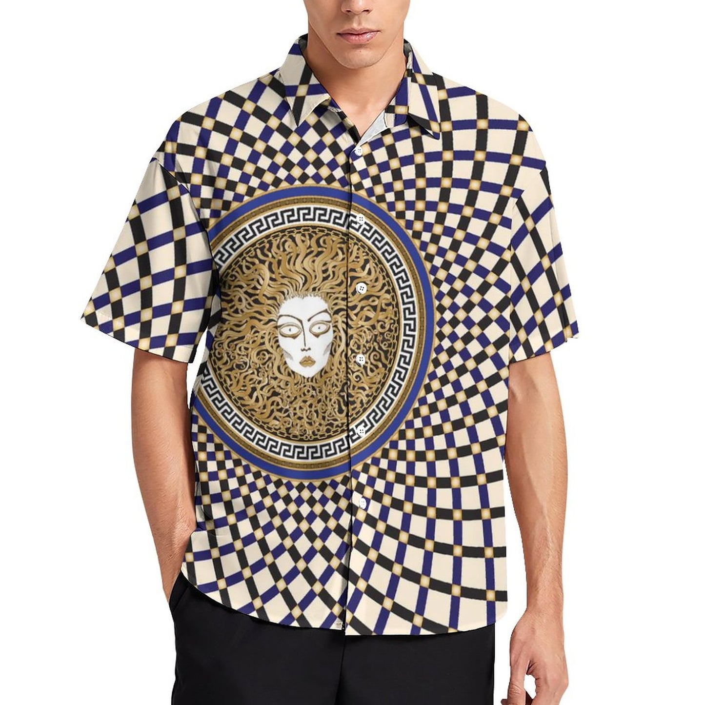 Men's Fashion Casual Printed Short Sleeve Shirts 2306100454