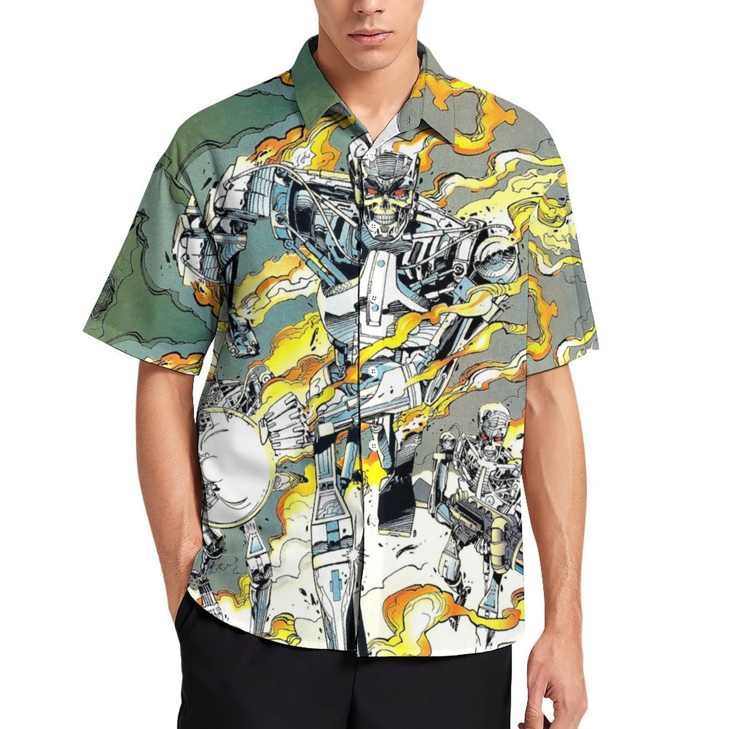 Men's Hawaiian Casual Short Sleeve Shirt 2306104577