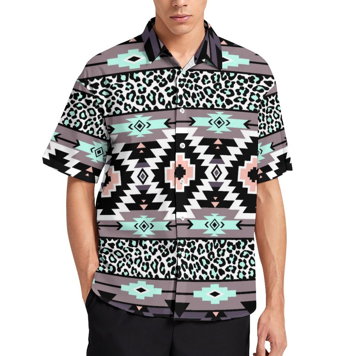 Men's Fashion Casual Printed Short Sleeve Shirts 2306101717