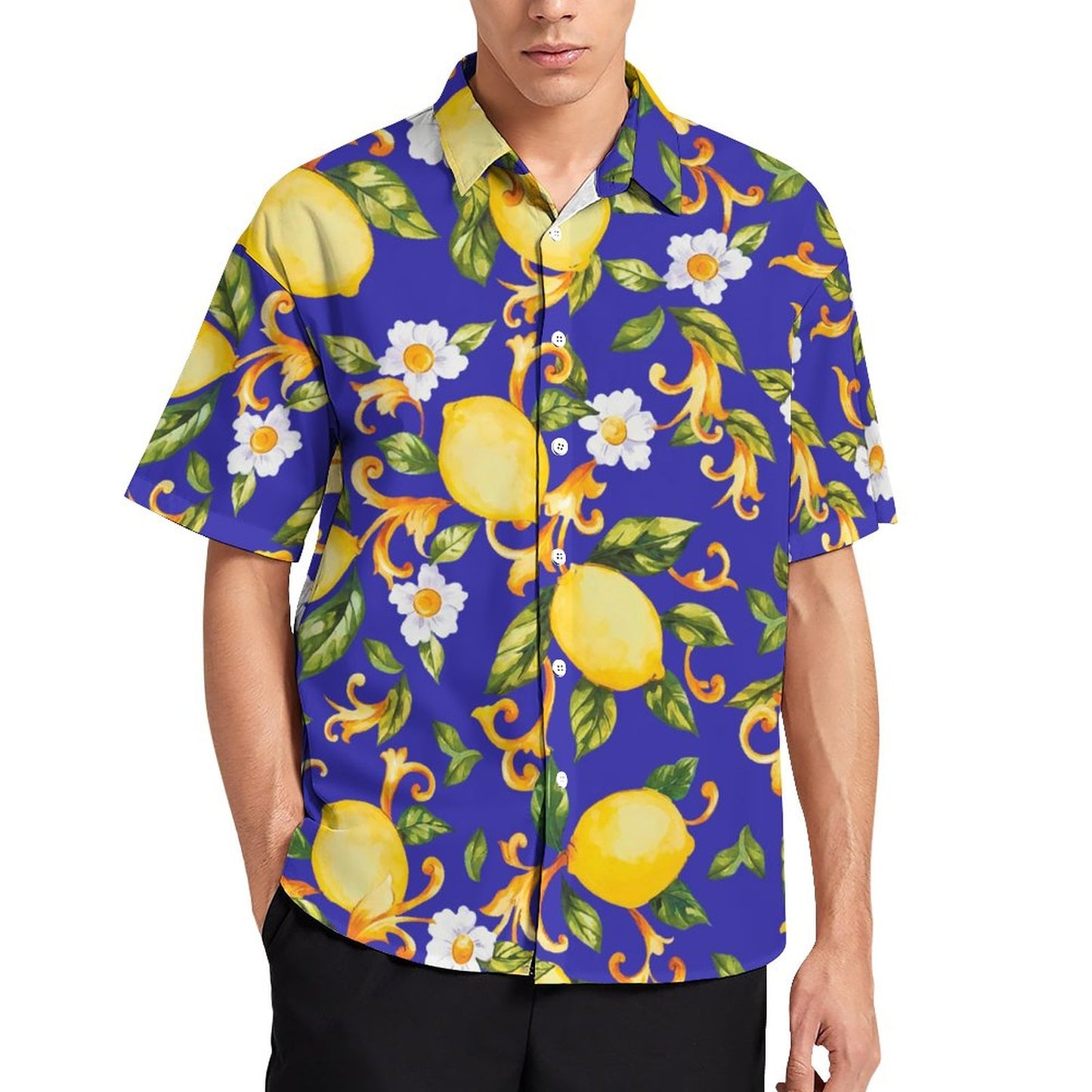 Men's Fashion Casual Printed Short Sleeve Shirts 2305107083