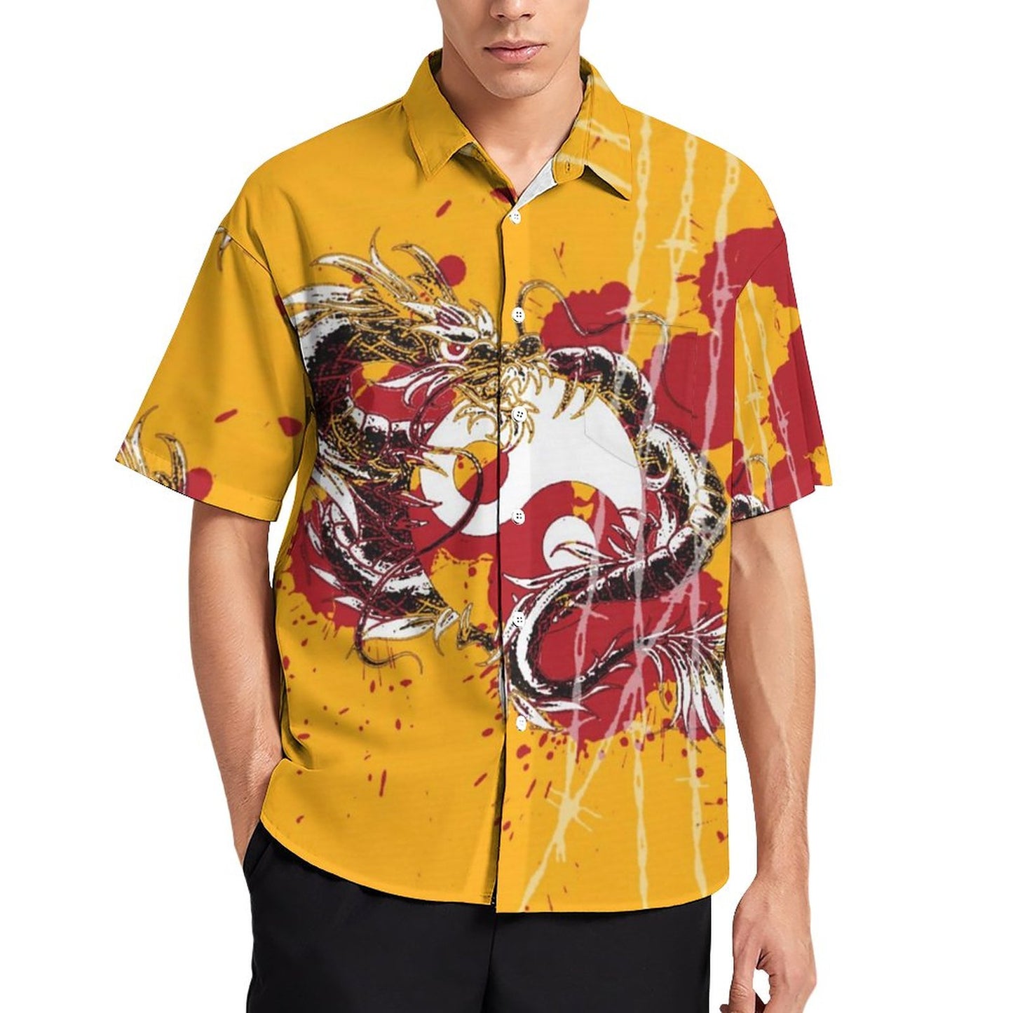 Men's Hawaiian Casual Short Sleeve Shirt 2306103804