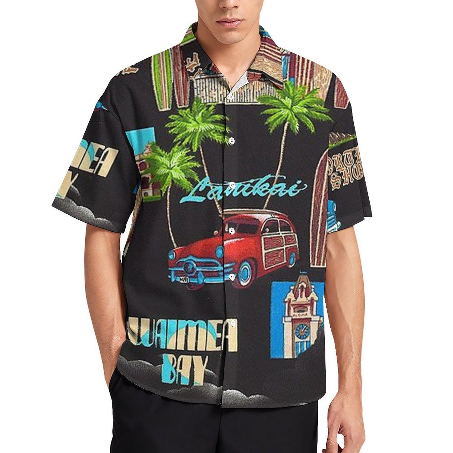 Men's Fashion Casual Printed Short Sleeve Shirts 2306102193