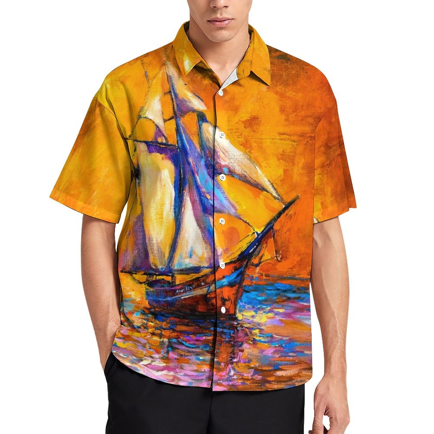 Men's Hawaiian Casual Short Sleeve Shirt 2306105393