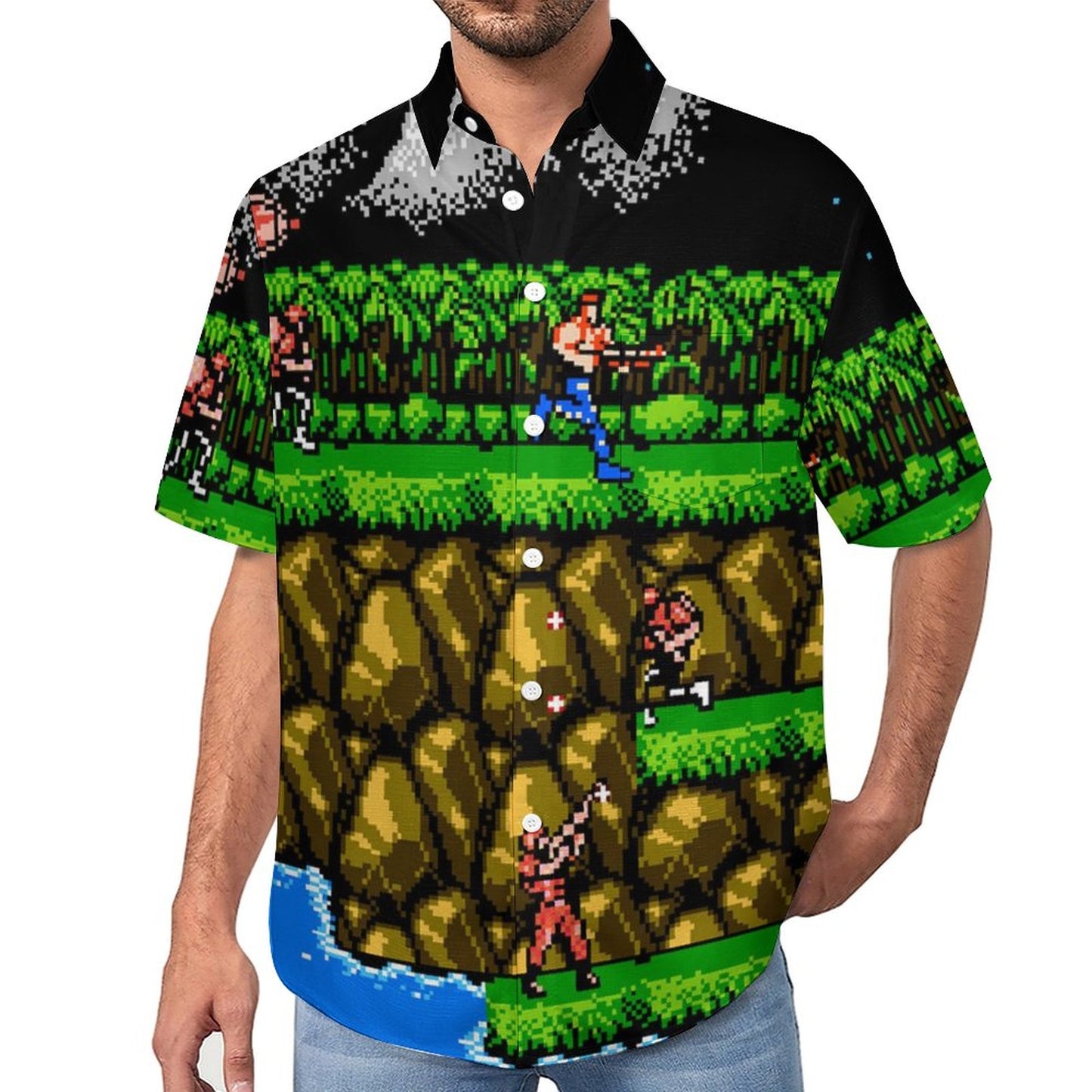 Men's Hawaiian Casual Short Sleeve Shirt 2306103343