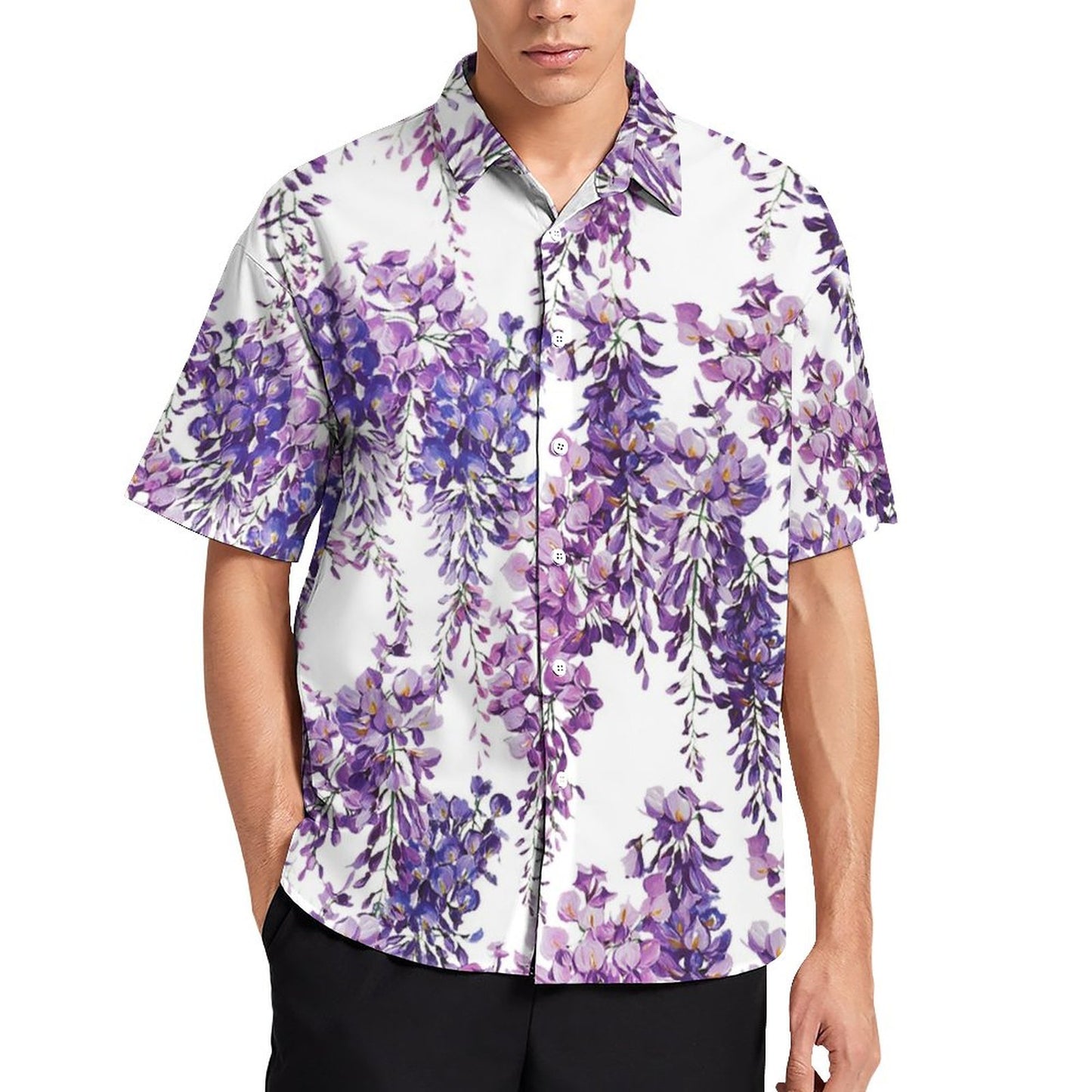Men's Fashion Casual Printed Short Sleeve Shirts 2305107085