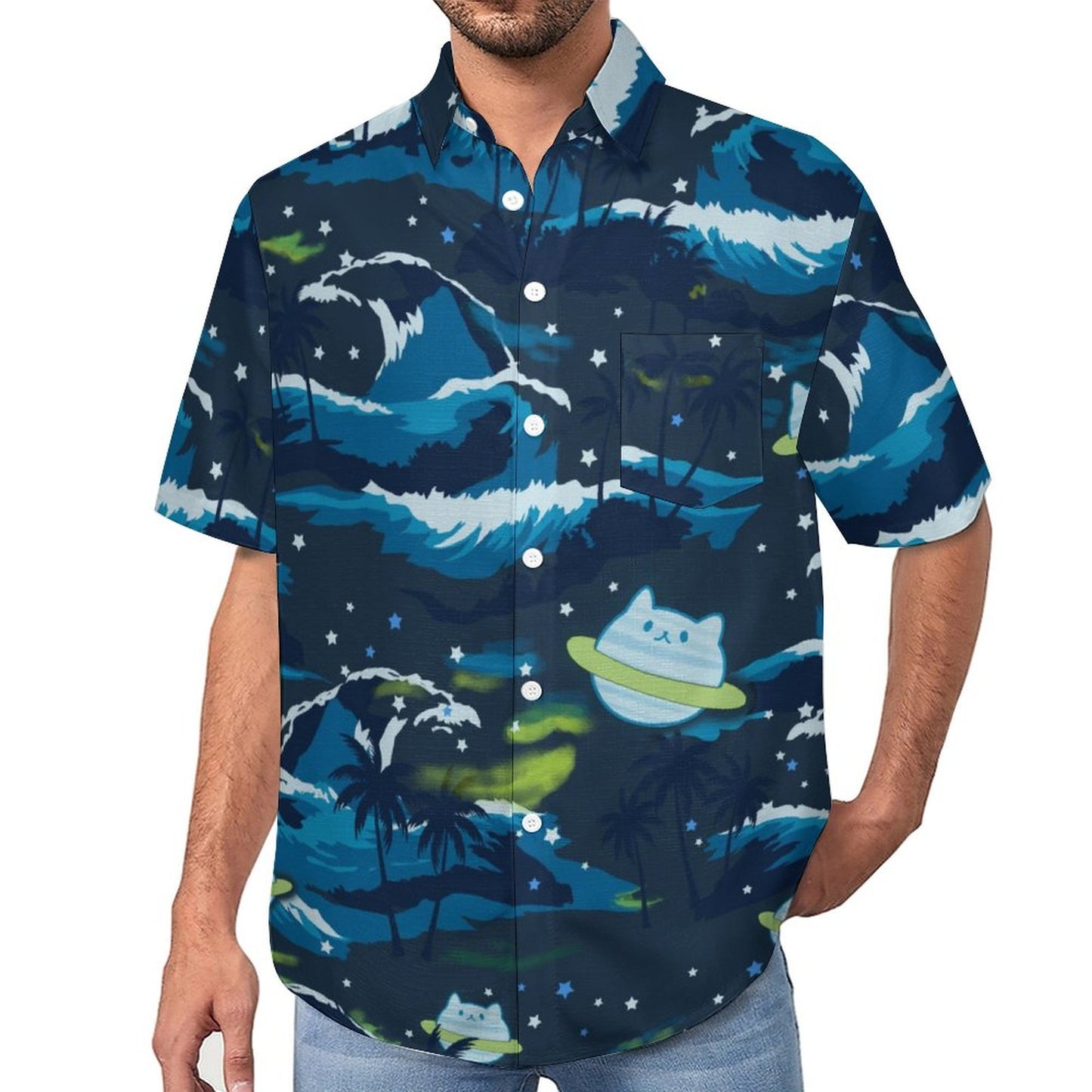 Men's The Waves Vacation Hawaiian Shirt 2306104926
