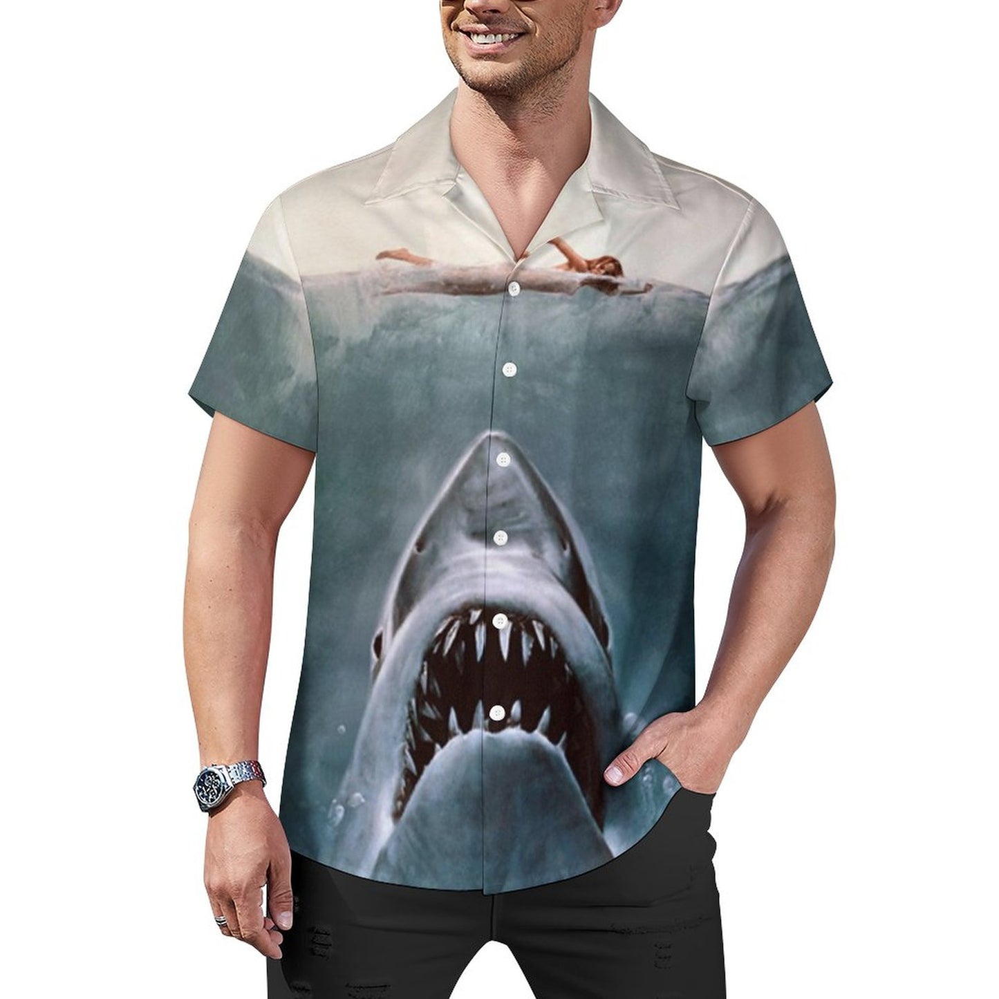 Men's Hawaiian Print Casual Shirt 2304109841