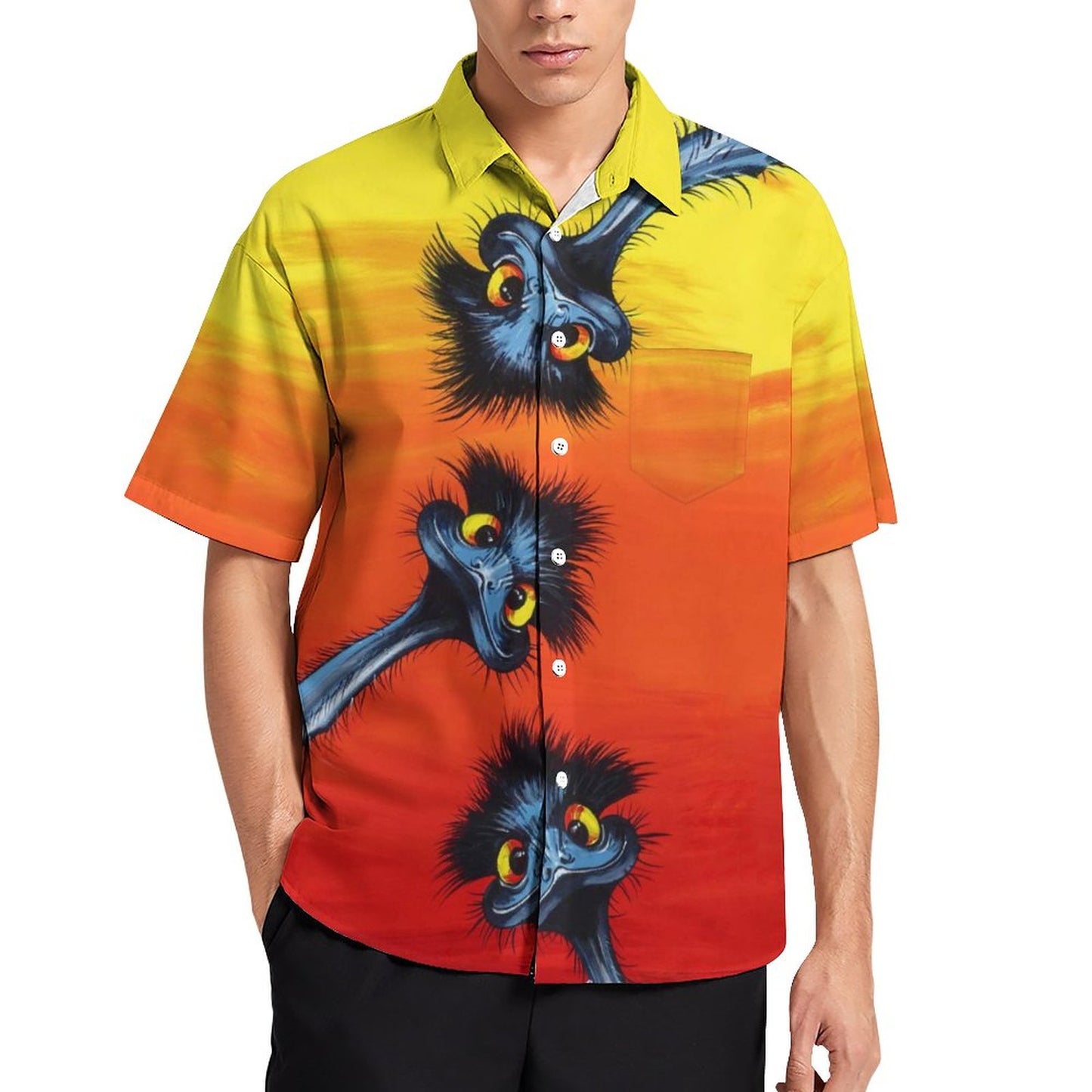 Men's Hawaiian Casual Short Sleeve Shirt 2306103803