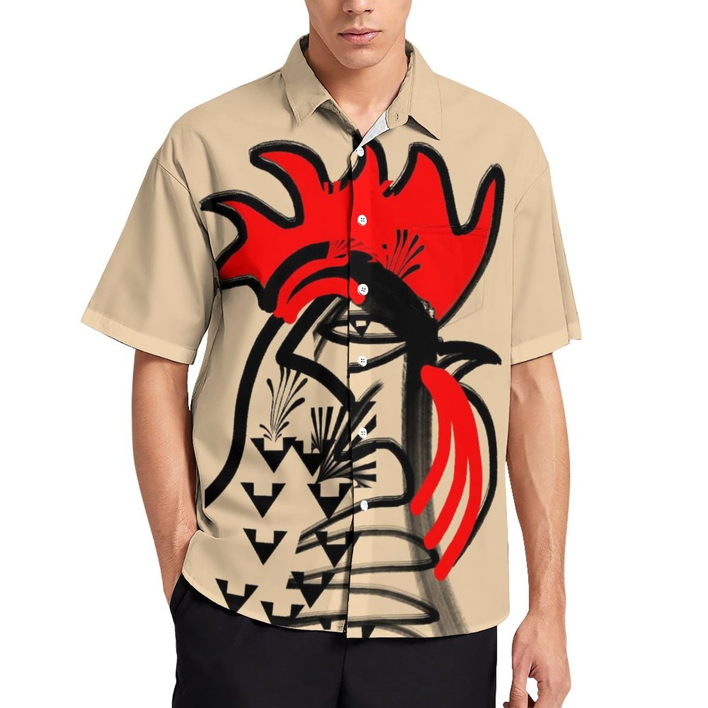 Men's Hawaiian Casual Short Sleeve Shirt 2306105297