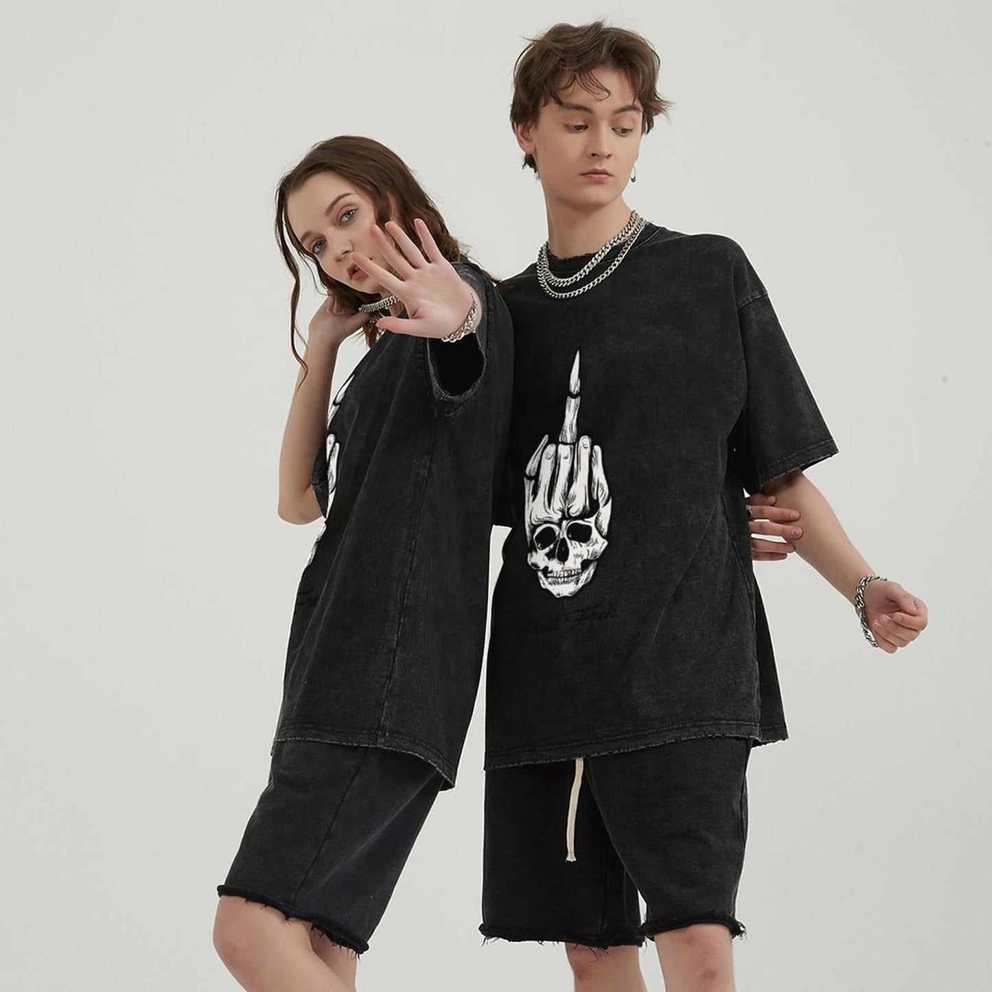 Unisex Vintage Solid Wash T-Shirts 2305102848