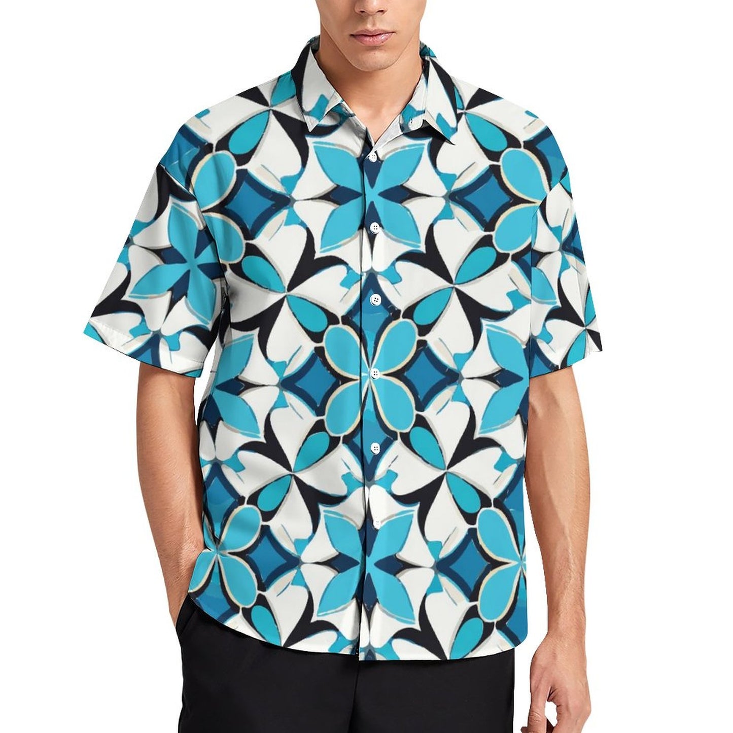 Men's Fashion Casual Printed Short Sleeve Shirts 2306100443