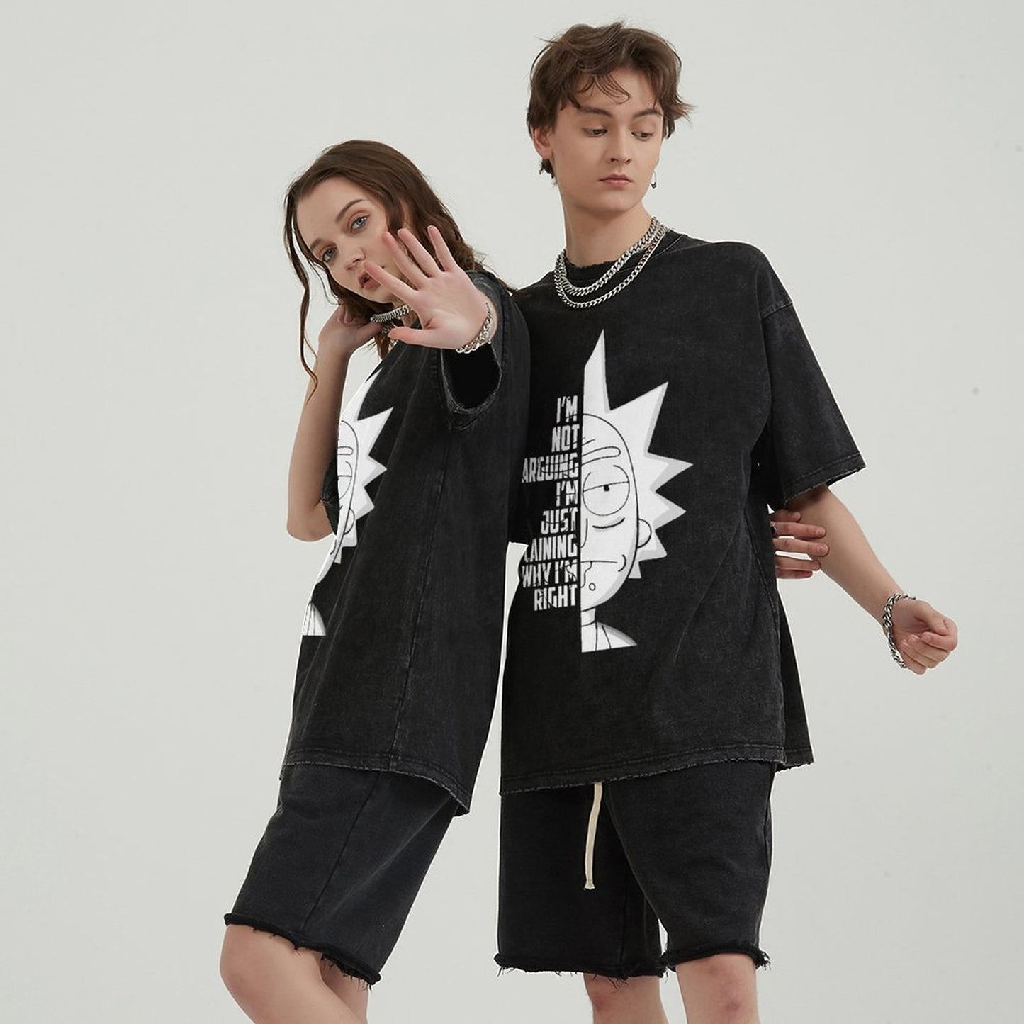 Unisex Vintage Solid Wash T-Shirts 2305103021