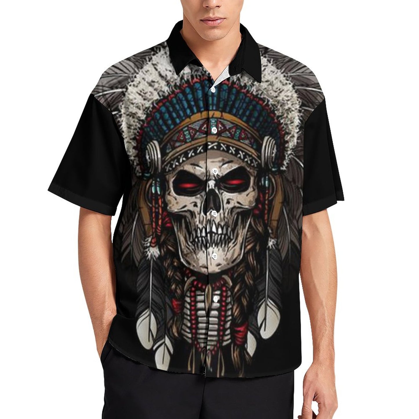 Men's Fashion Casual Printed Short Sleeve Shirts 2306105065