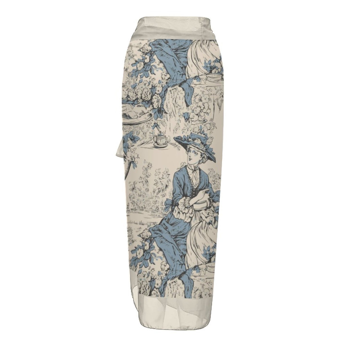 Casual Printed One-Piece Swimsuit And Cover Up 2305102461