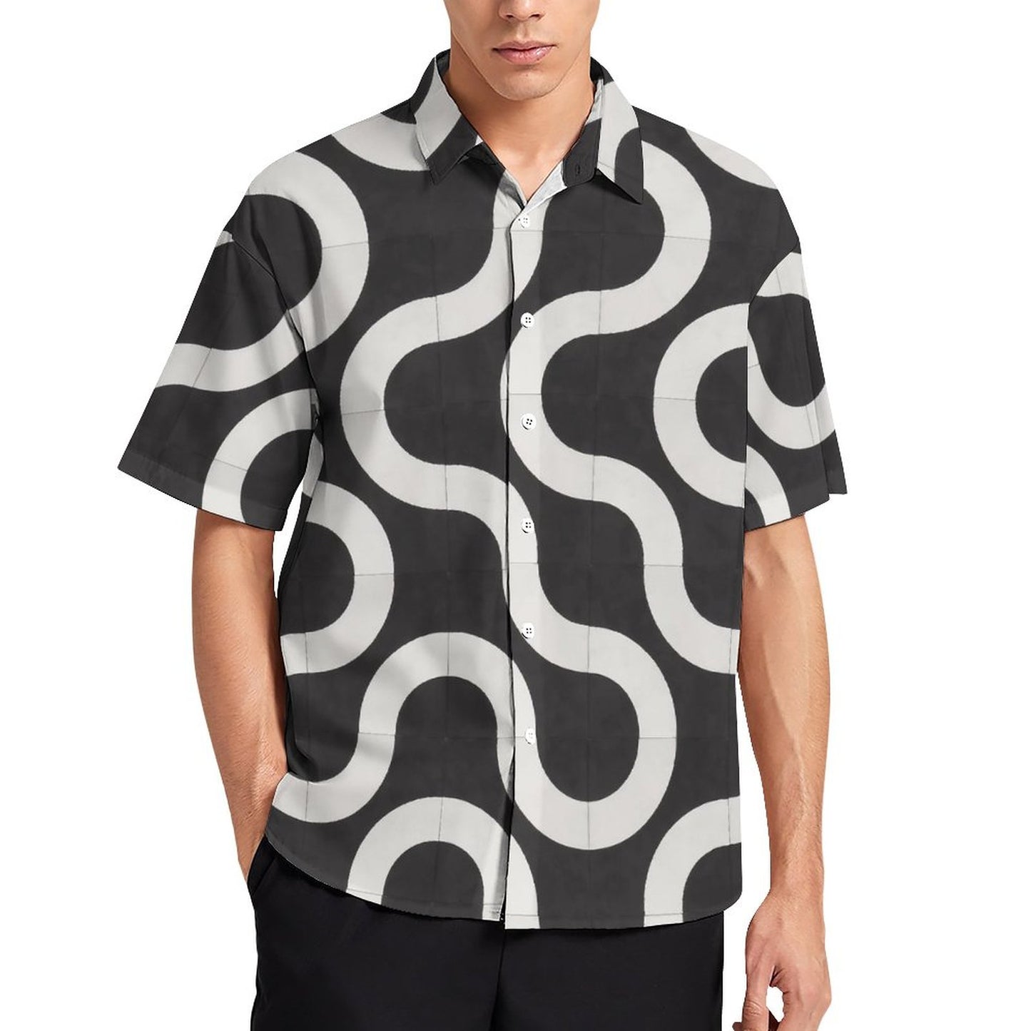 Men's Fashion Casual Printed Short Sleeve Shirts 2306101728
