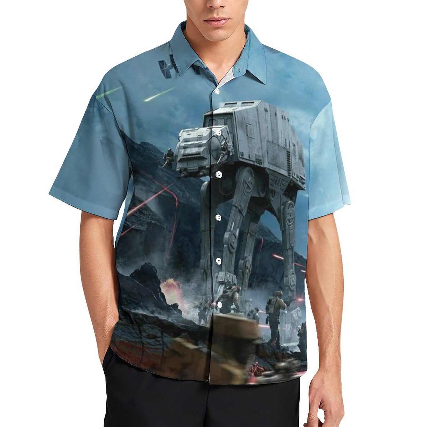 Men's Fashion Casual Printed Short Sleeve Shirts 2306101500