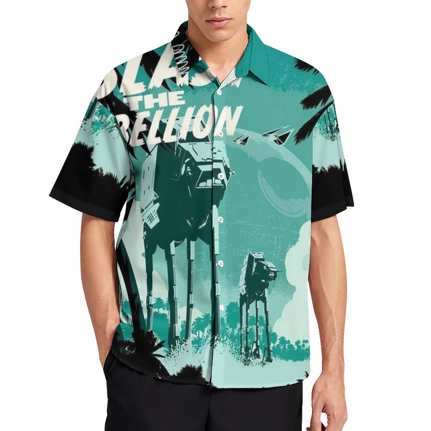 Men's Fashion Casual Printed Short Sleeve Shirts 2306101612