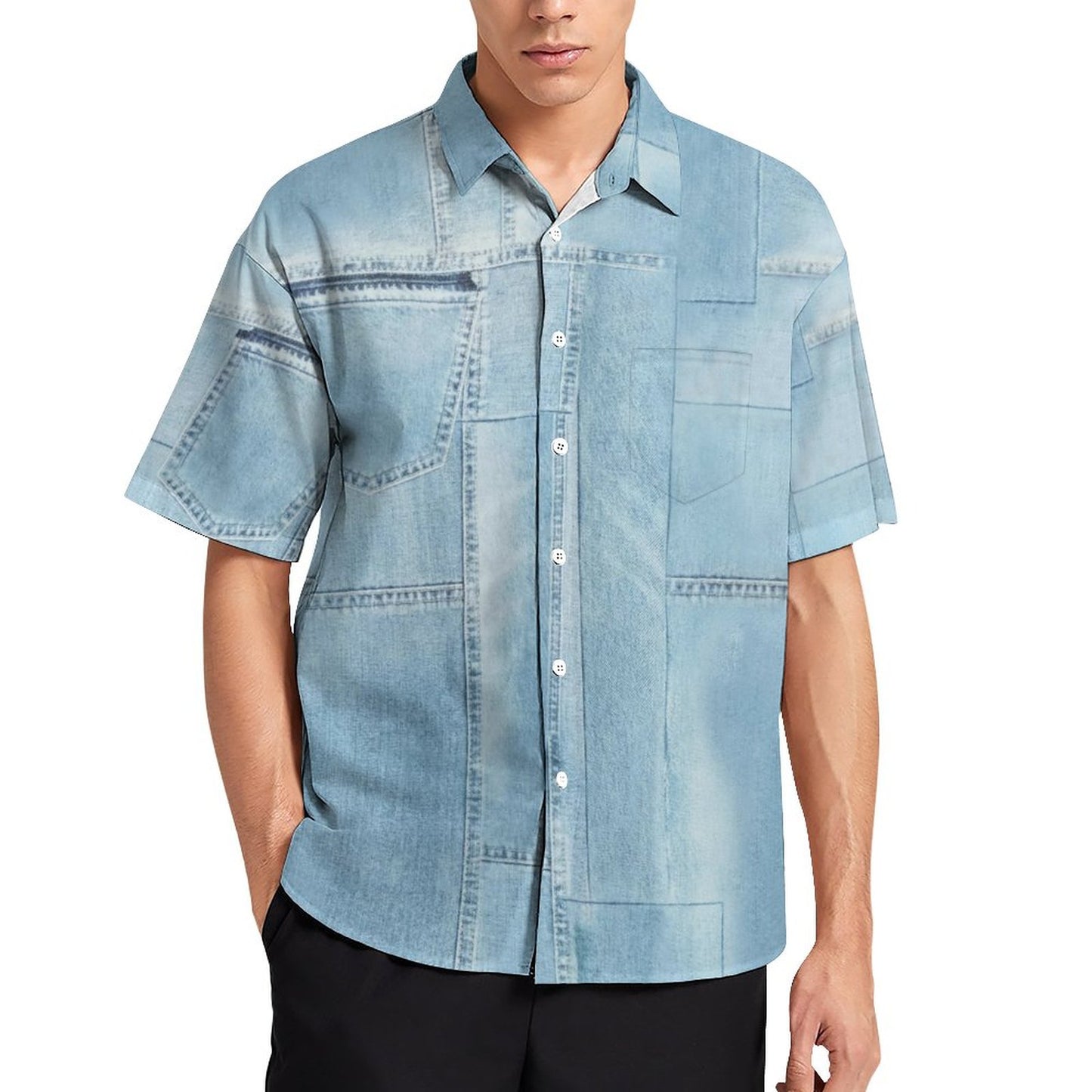 Men's Hawaiian Casual Short Sleeve Shirt 2306105304