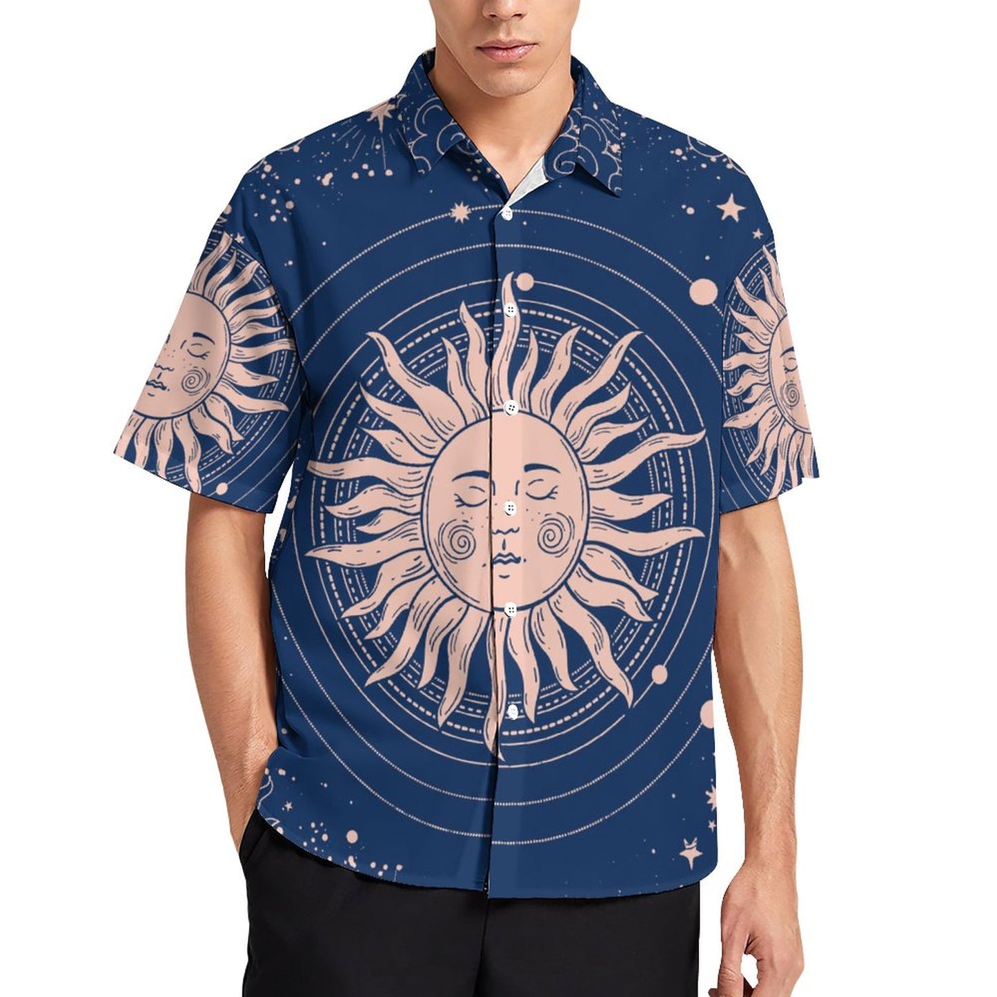 Men's Fashion Casual Printed Short Sleeve Shirts 2306100964