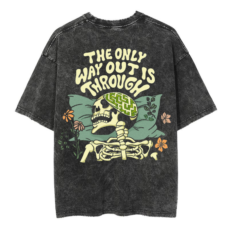 Mens Cotton Wash Solid T-Shirts Oversized Unisex Short Sleeve Streetwear Rap Hip Hop Basic Tee Tops