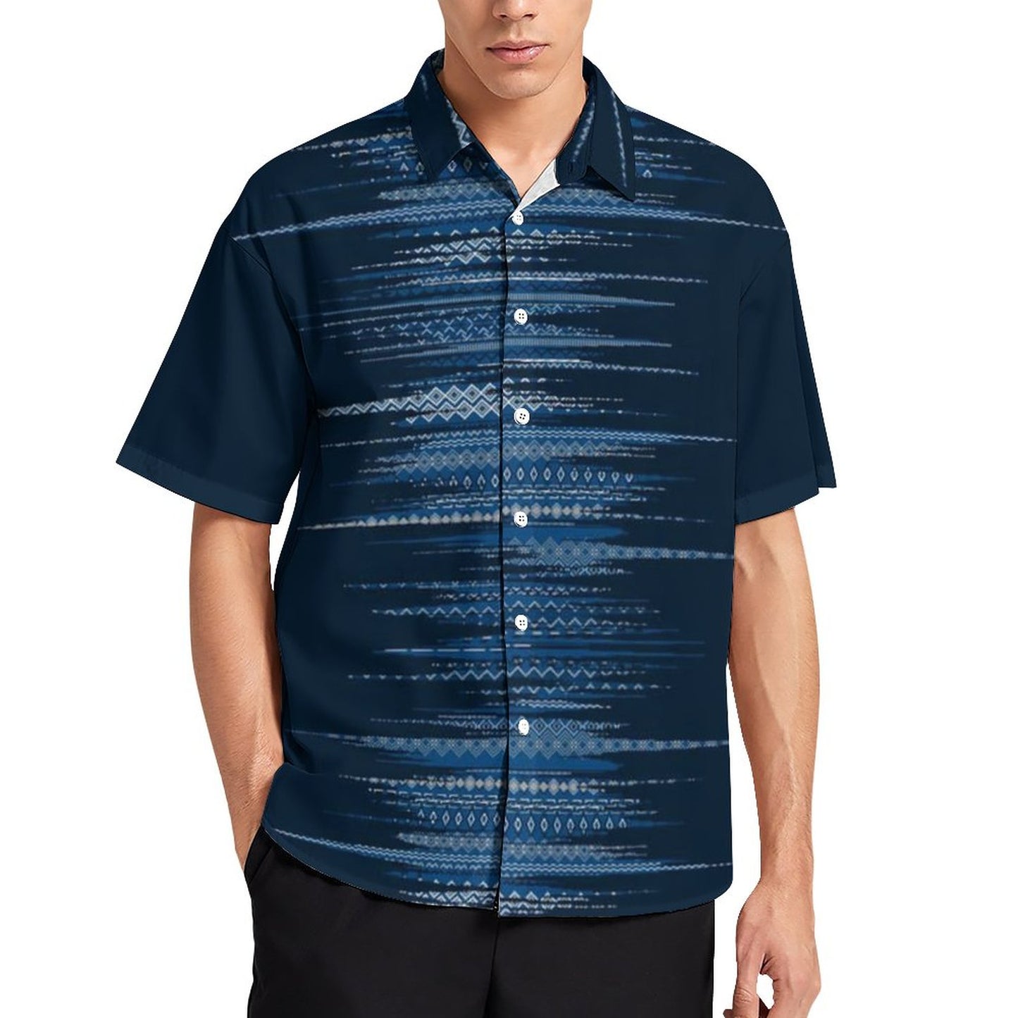 Men's Fashion Casual Printed Short Sleeve Shirts 2306102195