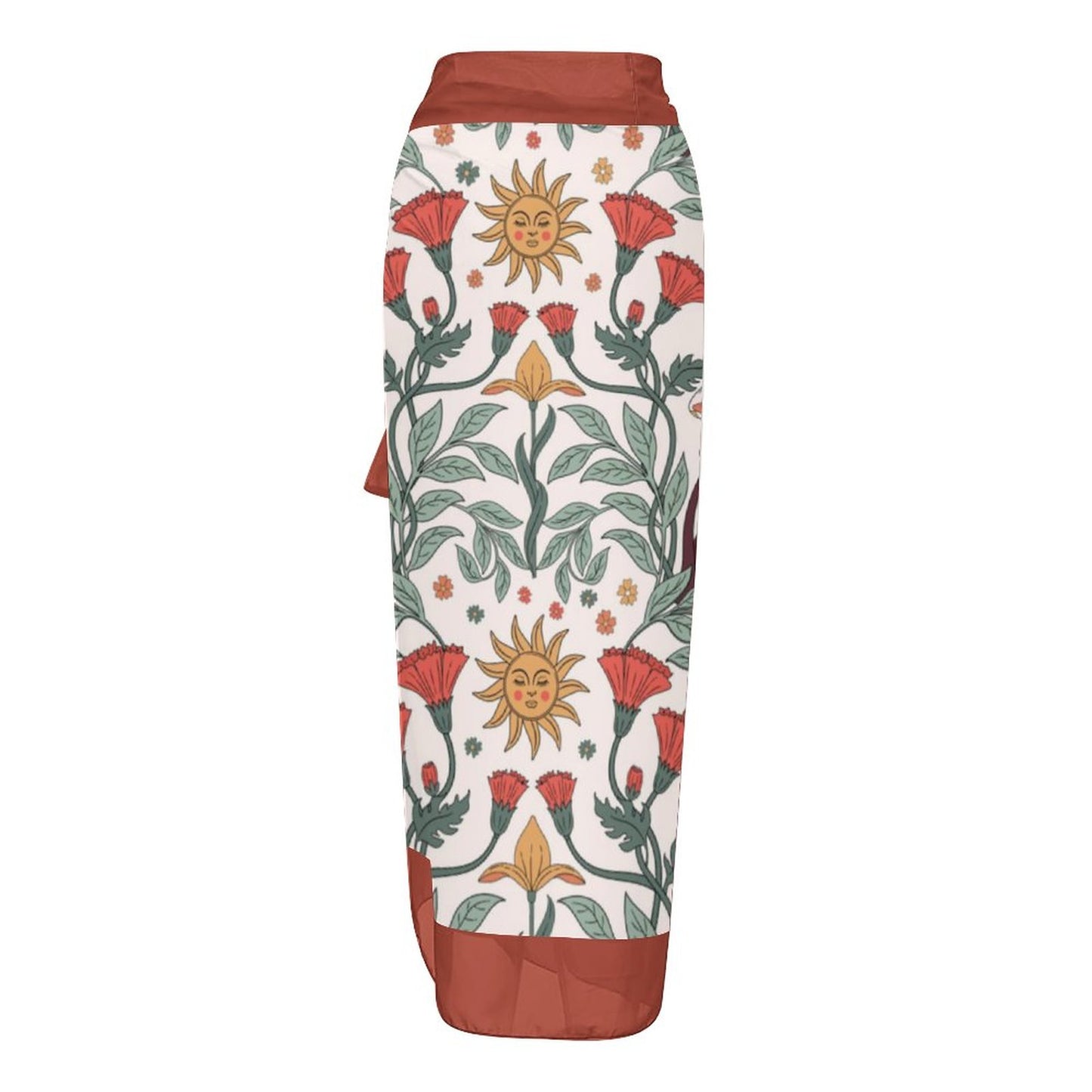 Fashion Printed One Piece Swimsuit And Cover Up 2306102472
