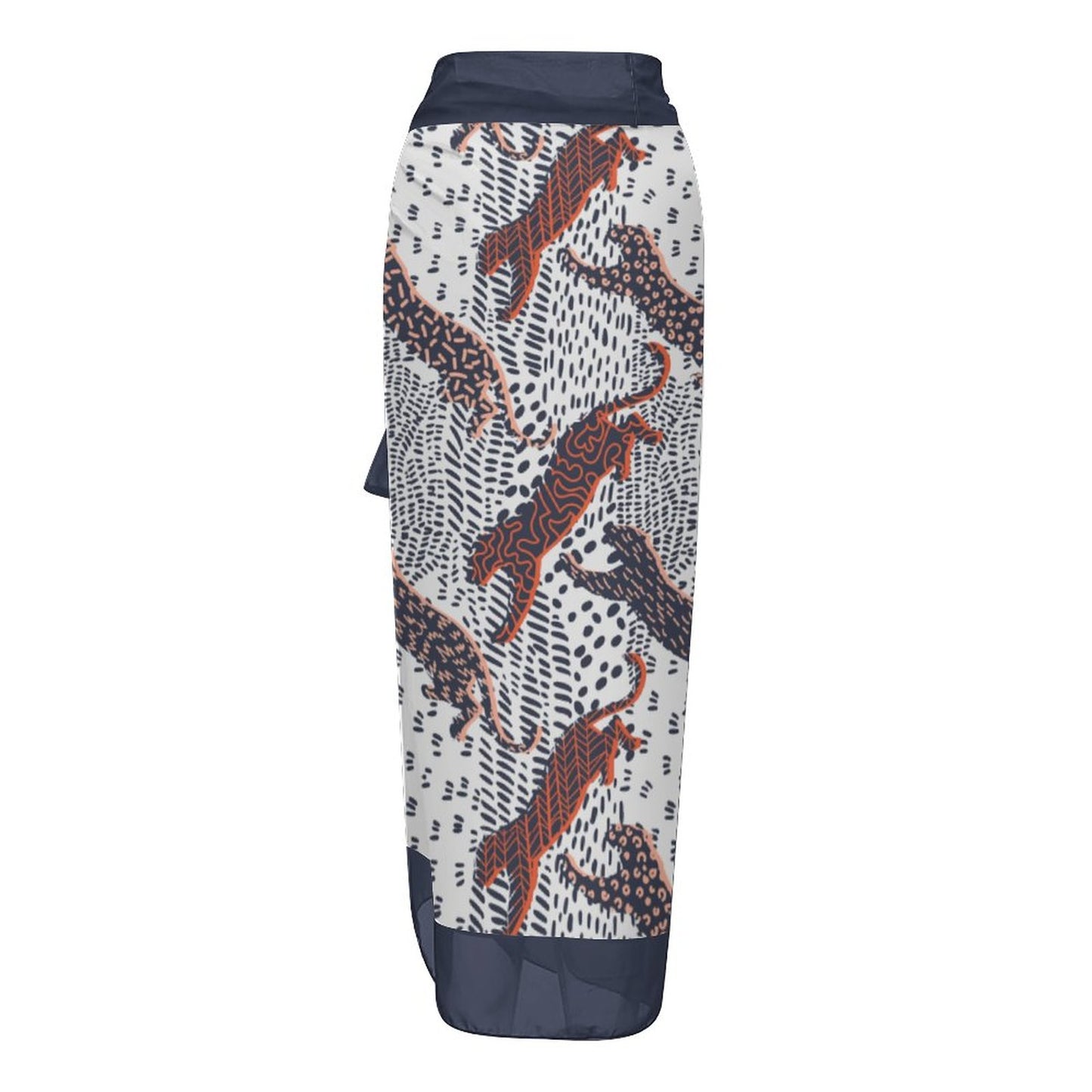 Casual Printed One-Piece Swimsuit And Cover Up 2305102883