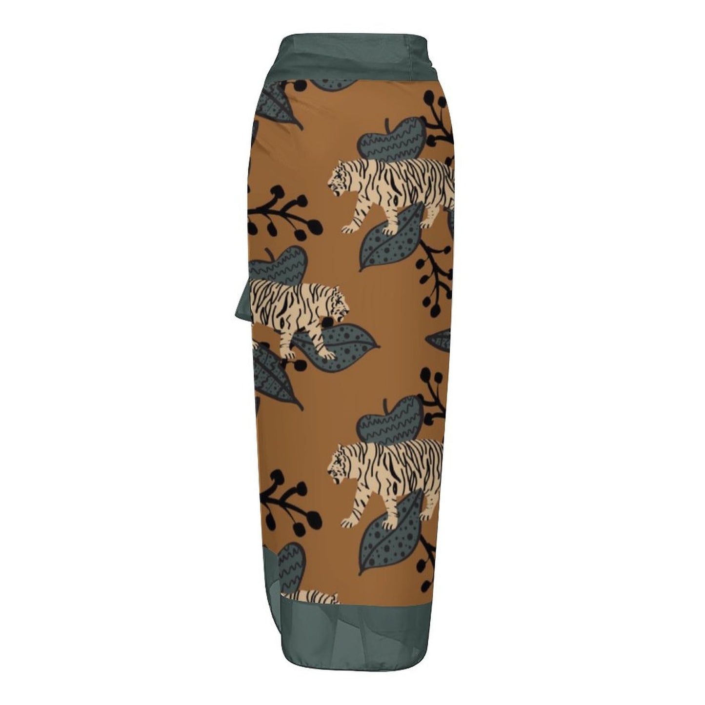 Casual Printed One-Piece Swimsuit And Cover Up 2305102867