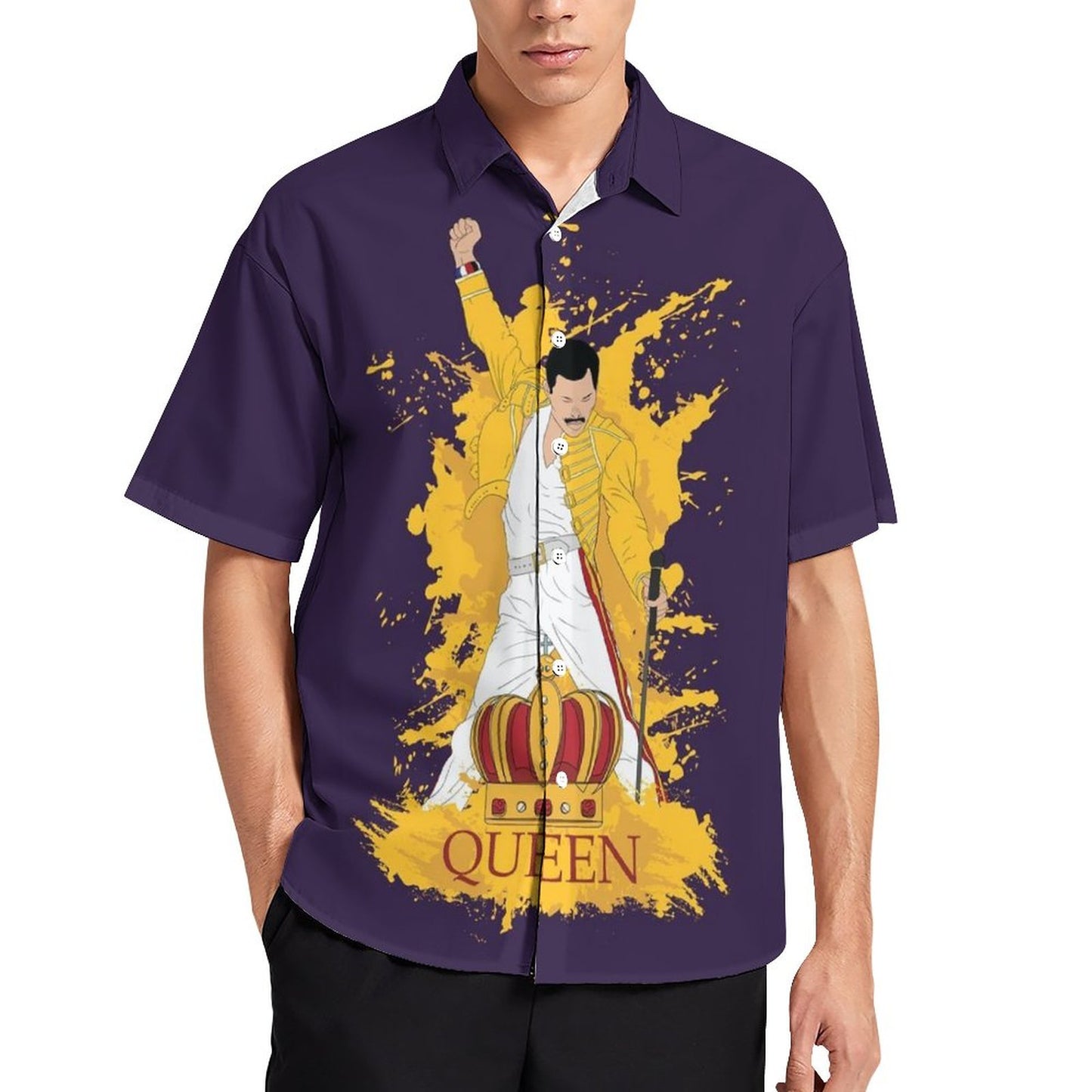Men's Fashion Casual Printed Short Sleeve Shirts 2306102219