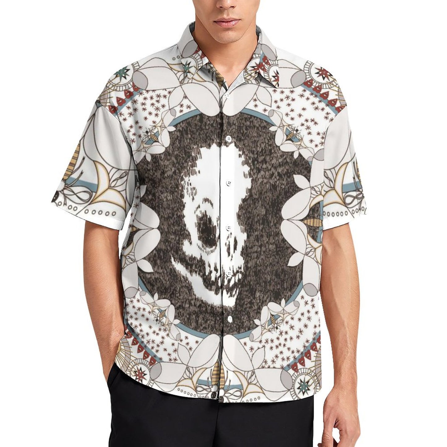 Men's Fashion Casual Printed Short Sleeve Shirts 2306101329