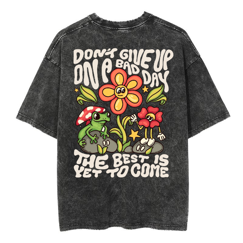 Mens Cotton Wash Solid T-Shirts Oversized Unisex Short Sleeve Streetwear Rap Hip Hop Basic Tee Tops