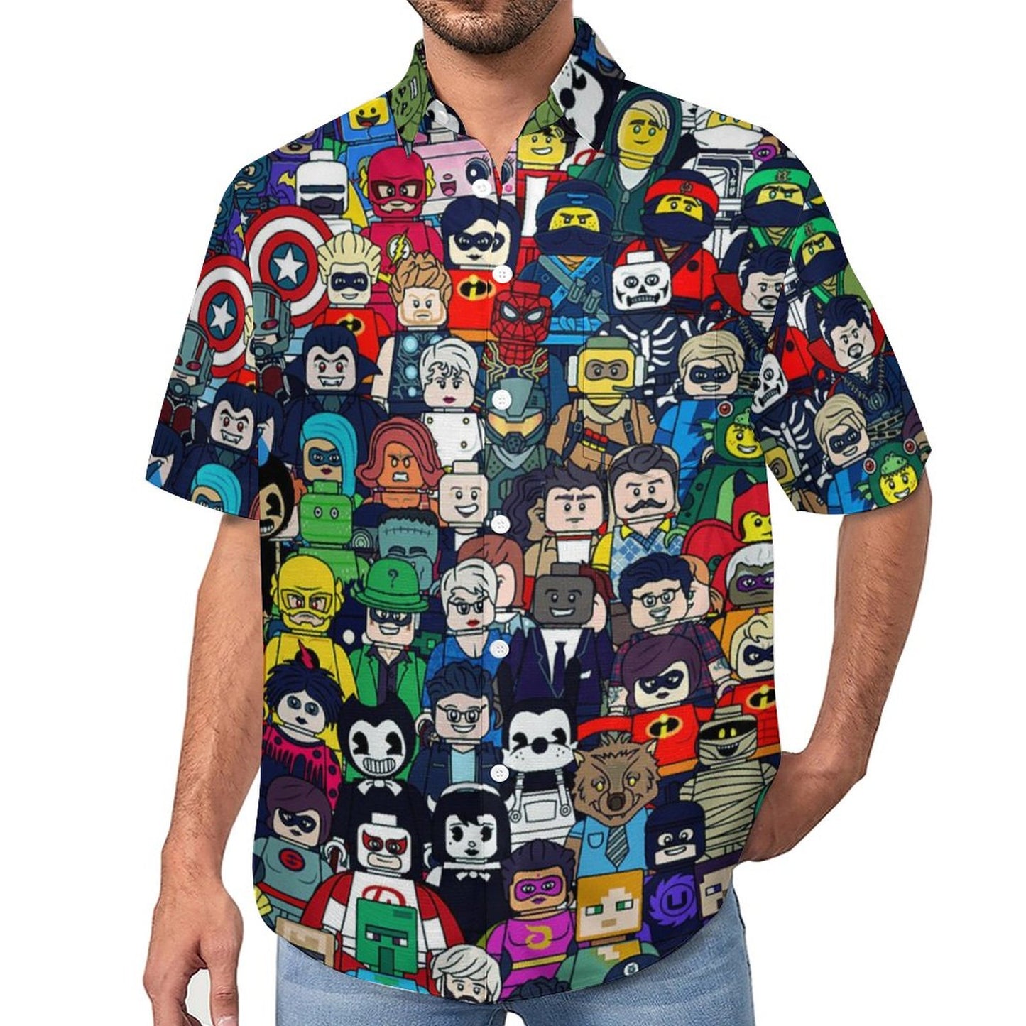 Men's Hawaiian Casual Short Sleeve Shirt 2306103342