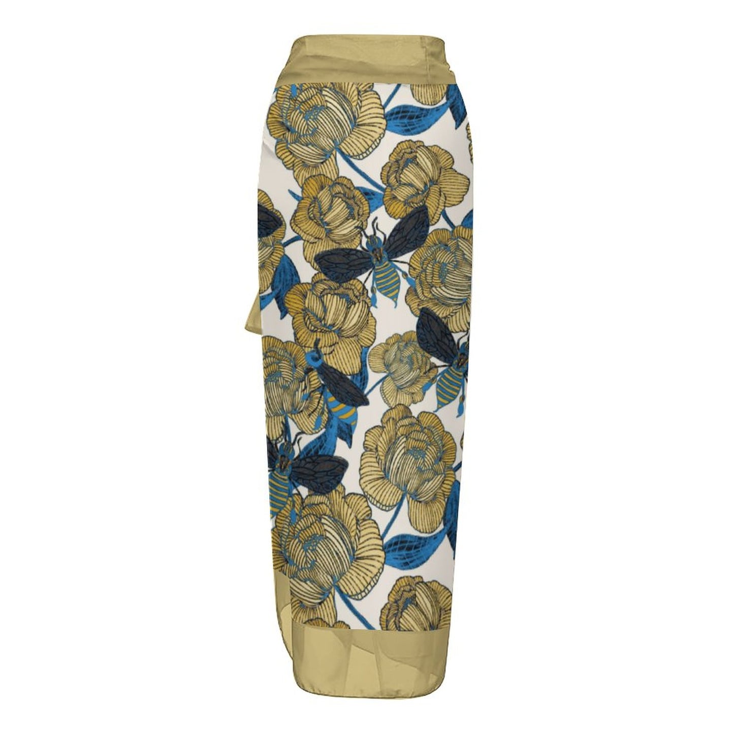 Casual Printed One-Piece Swimsuit And Cover Up 2305102599
