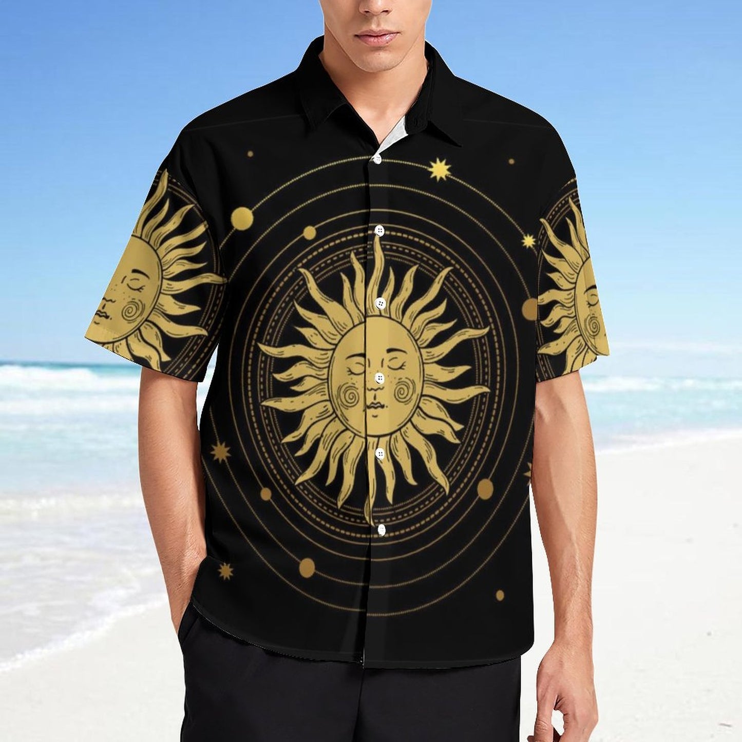 Men's Fashion Casual Printed Short Sleeve Shirts 2306100971