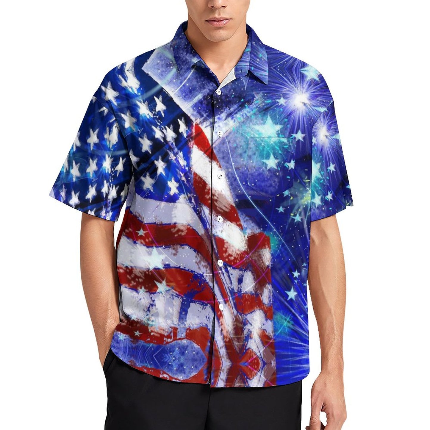Men's Hawaiian Casual Short Sleeve Shirt 2306103353