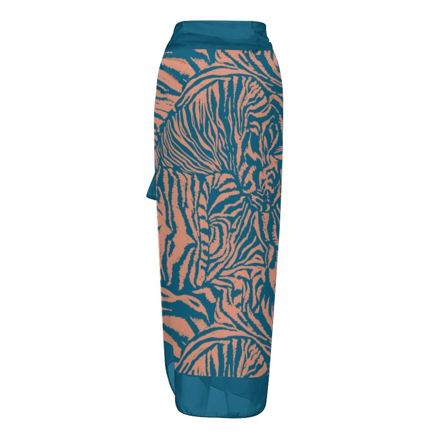 Casual Printed One-Piece Swimsuit And Cover Up 2305102462