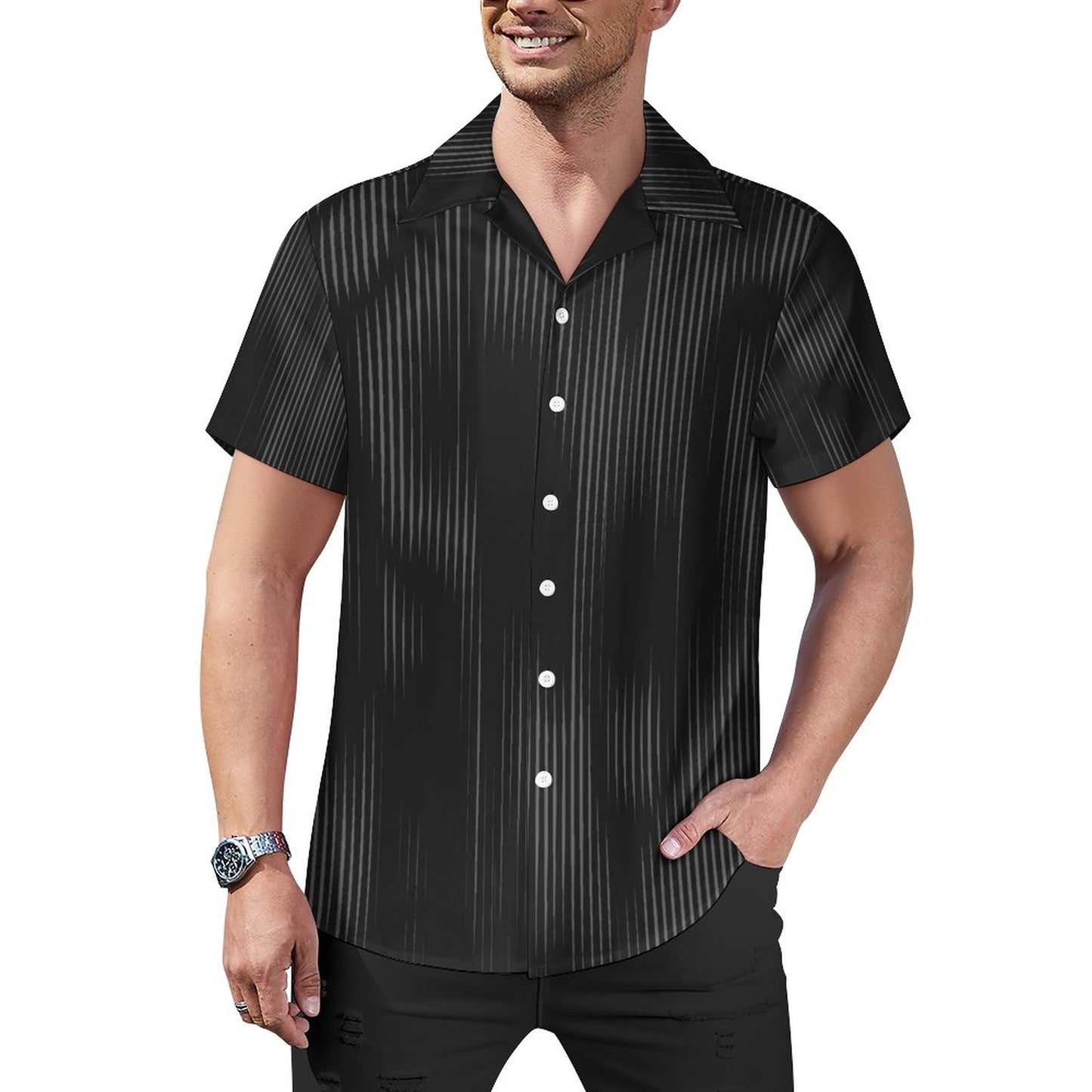 Men Hawaiian Casual Short Sleeve Shirt 2307100357