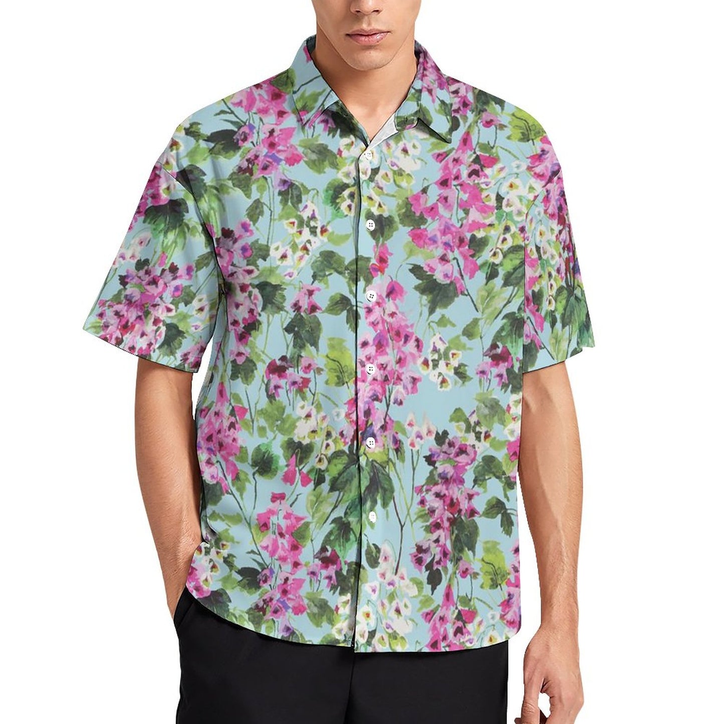 Men's Fashion Casual Printed Short Sleeve Shirts 2305107082