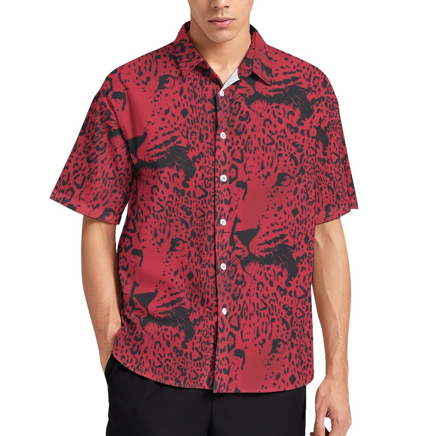 Men's Fashion Casual Printed Short Sleeve Shirts 2305107068