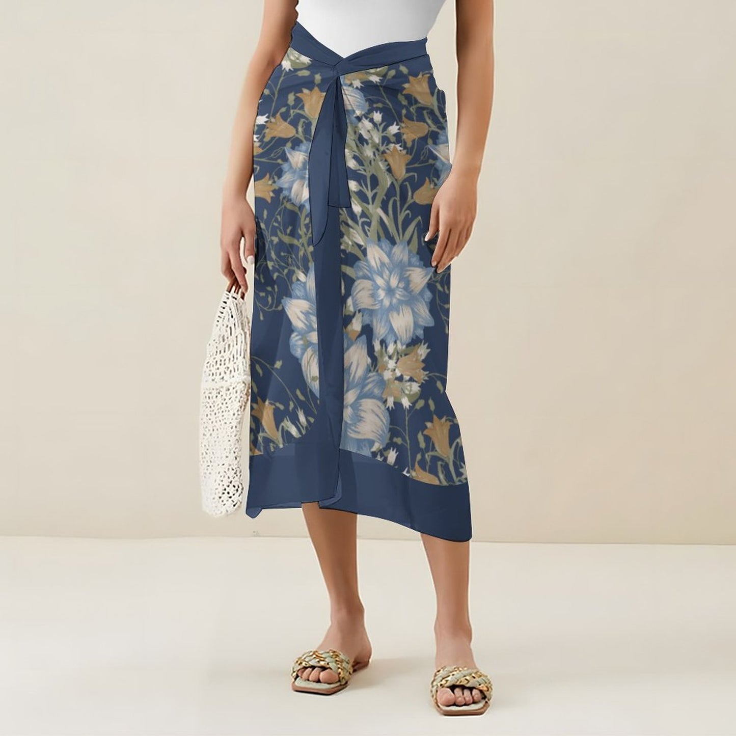 Casual Printed One-Piece Swimsuit And Cover Up 2305102663