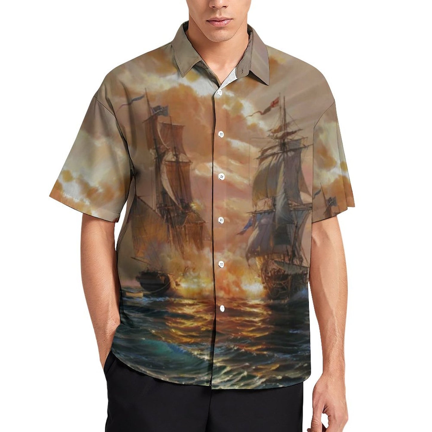 Men's Hawaiian Casual Short Sleeve Shirt 2306104250