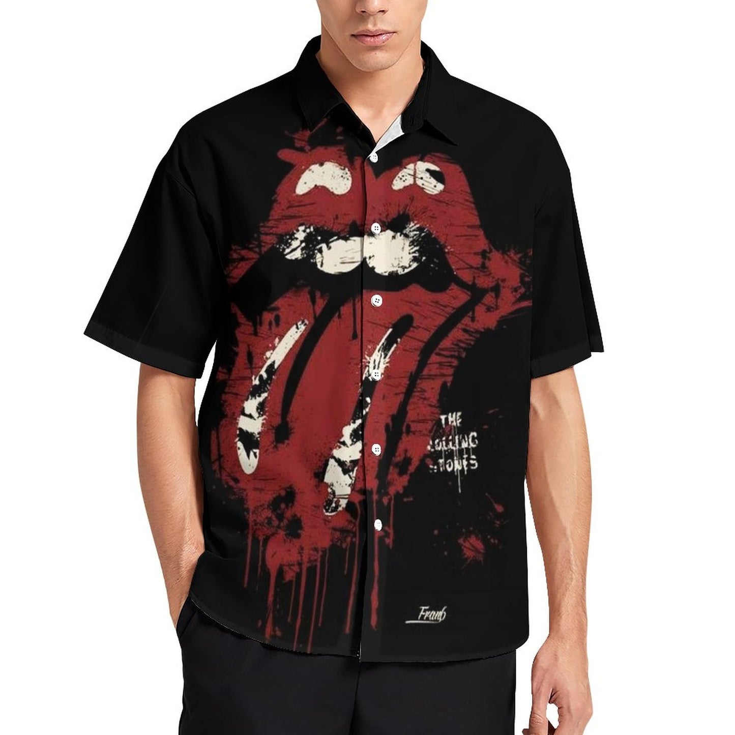 Men's Fashion Casual Printed Short Sleeve Shirts 2306101498