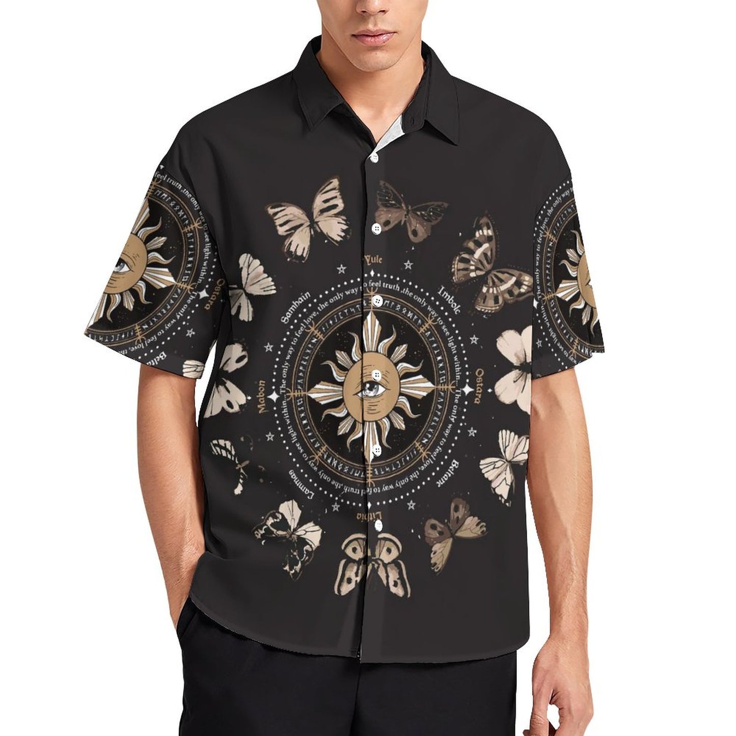 Men's Fashion Casual Printed Short Sleeve Shirts 2306101047