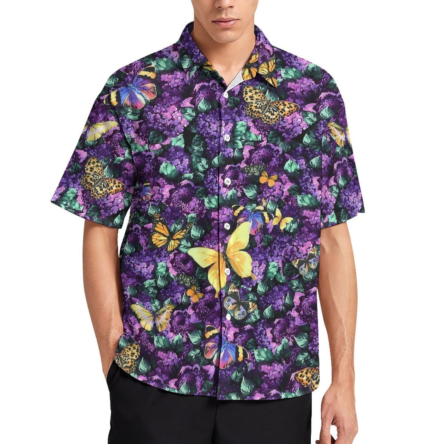 Men's Fashion Casual Printed Short Sleeve Shirts 2305107065