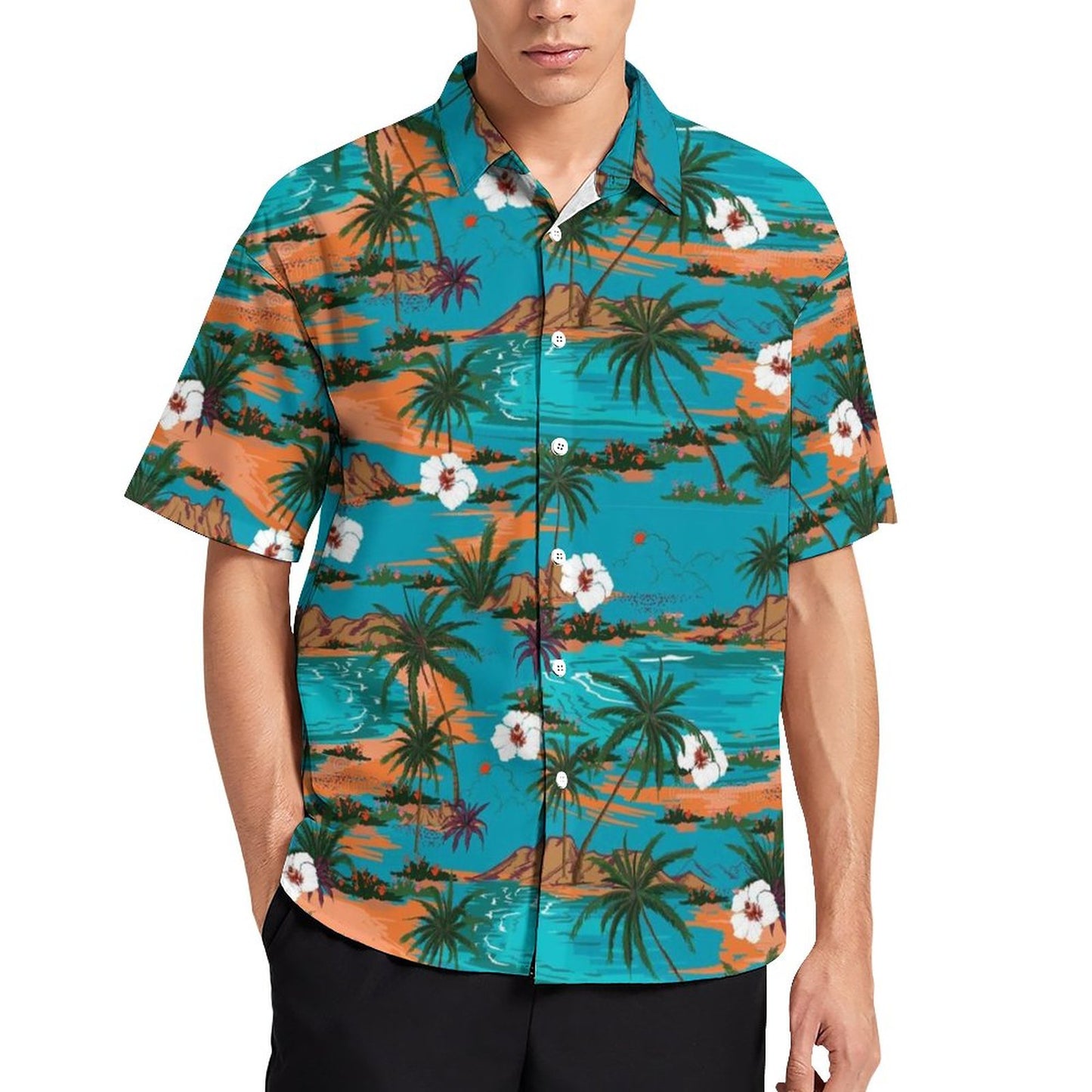 Men's Fashion Casual Printed Short Sleeve Shirts 2306102194