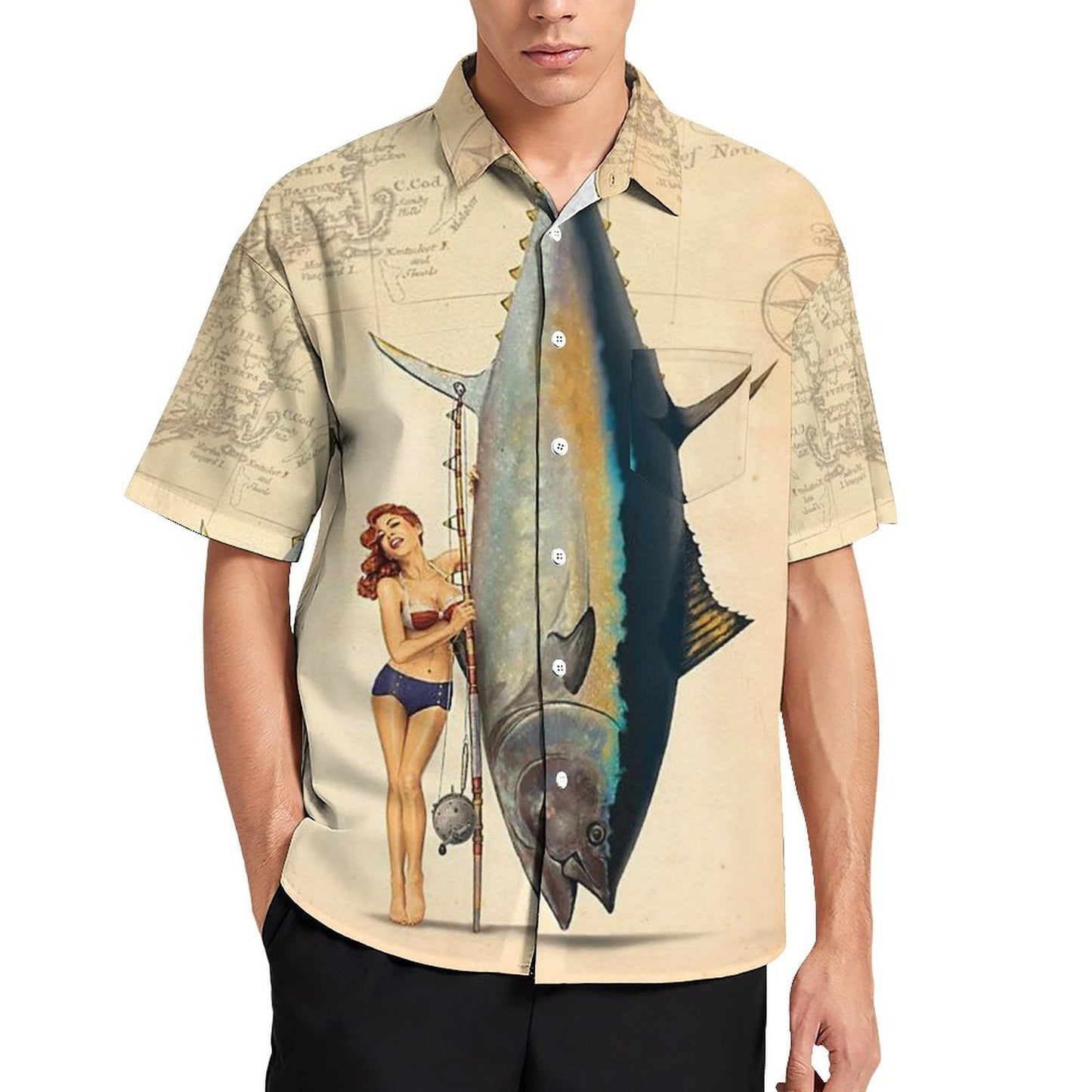 Men's Hawaiian Casual Short Sleeve Shirt 2306101856