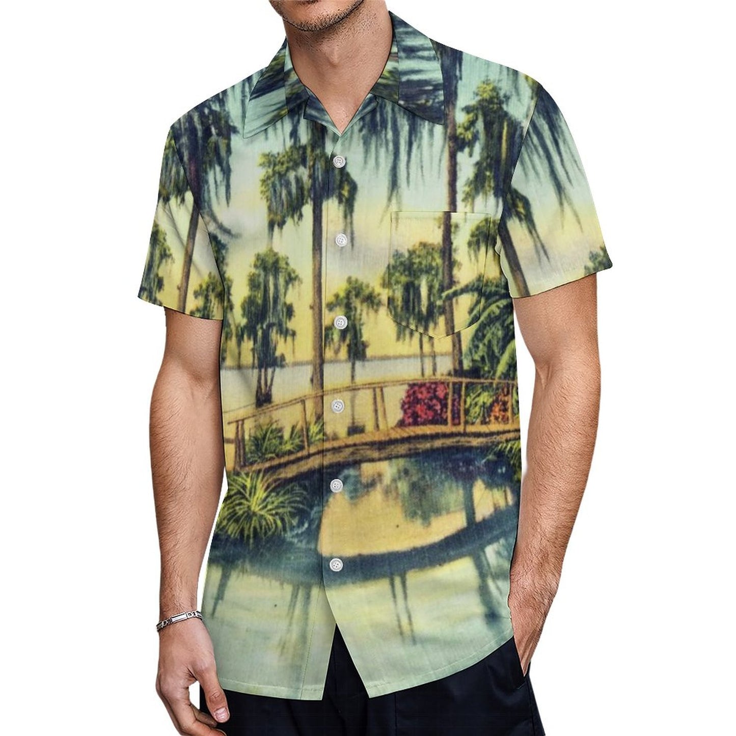 Men's Hawaiian Casual Short Sleeve Shirt 2306100922