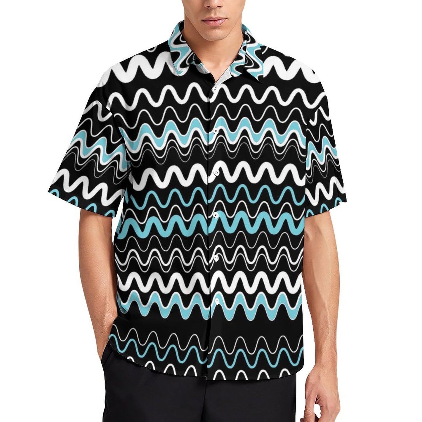 Men's Fashion Casual Printed Short Sleeve Shirts 2306101718